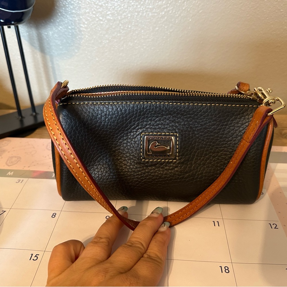 Dooney and Bourke pebbled, leather, mini purse, and like new condition - Picture 2 of 5